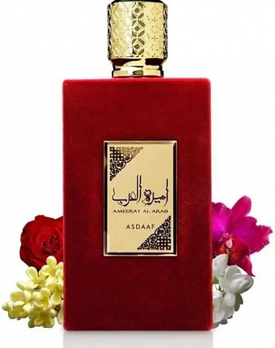 AMEERAT AL ARAB is inspired by the art of seduction and the irresistible act of coming together. The oriental fragrance for her is designed to arouse a hidden power of seduction that envelops the woman who wears it with a captivating allure. The scent is irresistibly attractive, fascinating. It is unbelievably incredible. It permeates every atmosphere and thrives completely.